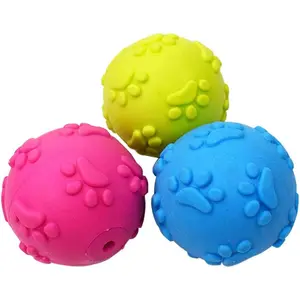 Dog Toys ，Dog Balls for Small Medium Large Dogs Squeaky Toy Balls 3 Pcs