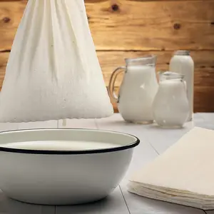 1pc, Reusable Cheese Cloth Bag for Straining, Nut Milk, Cold Brew, Tea, Yogurt, and Coffee - Easy to Clean and Dishwasher Safe