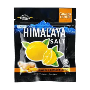 BIG FOOT Himalayan Rock Salt Ginger Lemon Candy - 15g Refreshing Throat Soother, Viral TikTok Snack