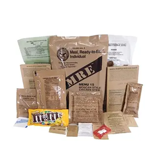 (1 Meal (Random), 1, Count) Wornick MRE Meals Ready to Eat, Emergency Food Supply, Survival Camping Outdoor 12 Pack Inspection 2025, 2026 or Better