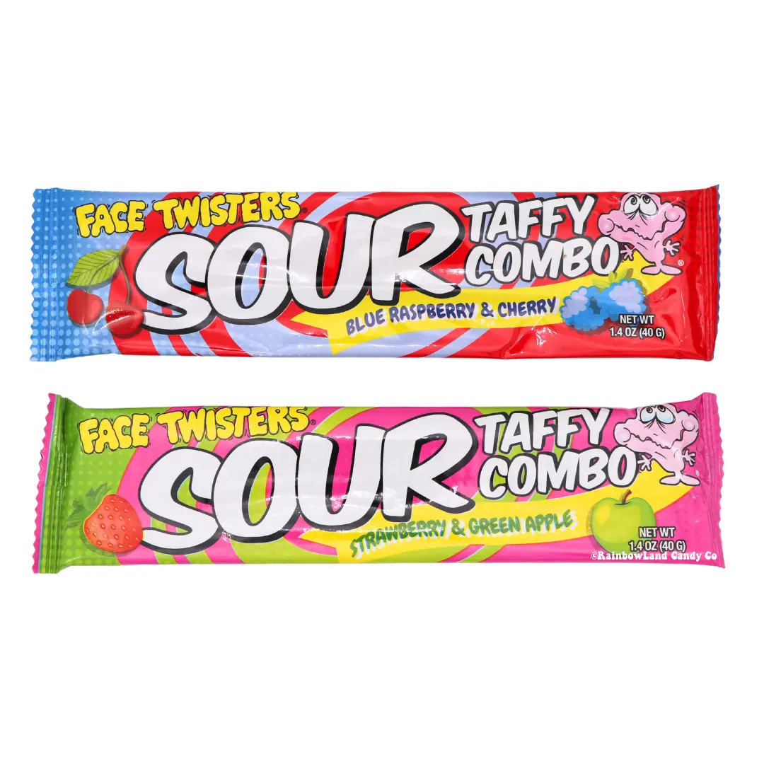 Face Twisters Sour Taffy (1 Taffy Bar)
