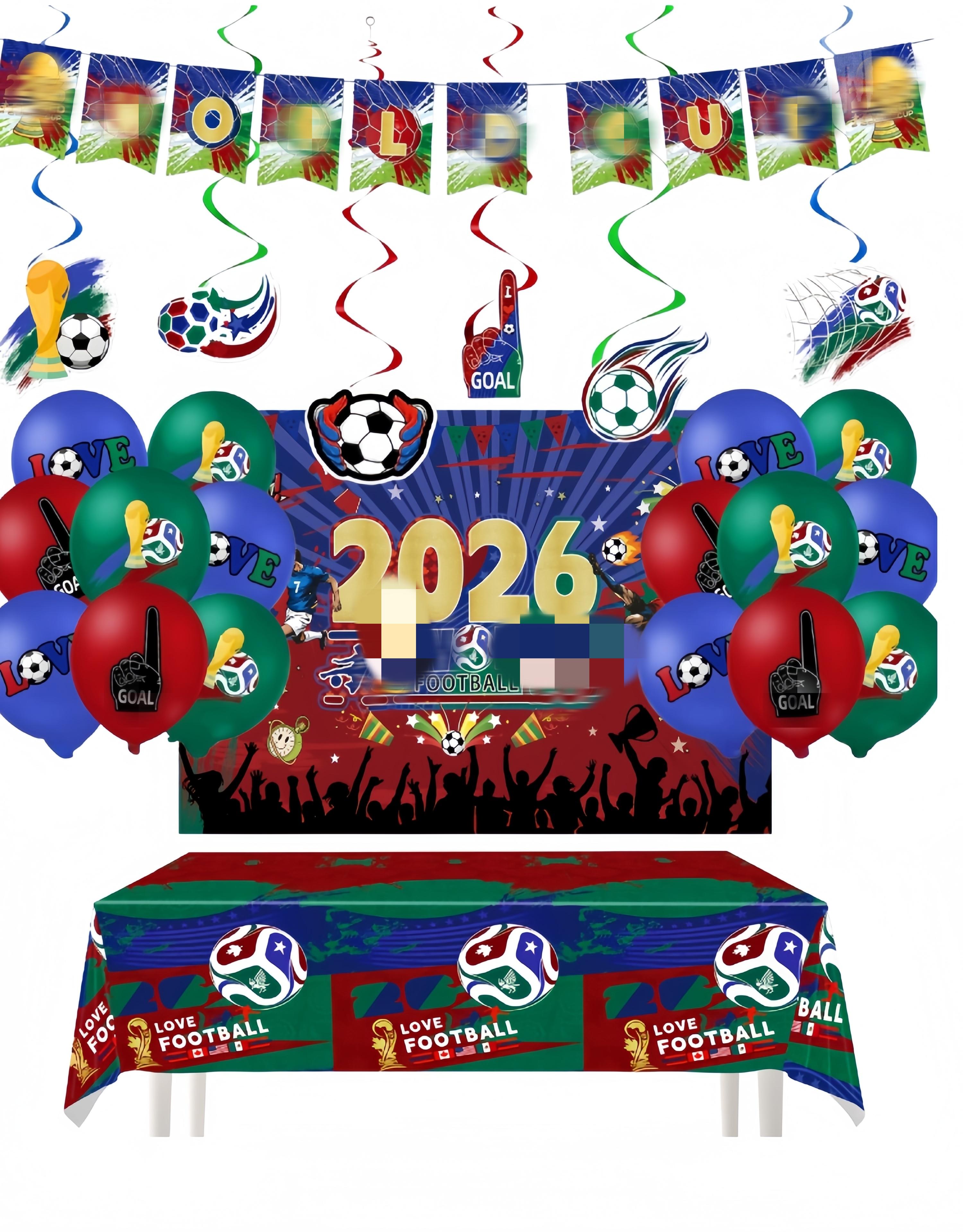 2026Party Decorations – Fans, Indoor/Football Game Decorations