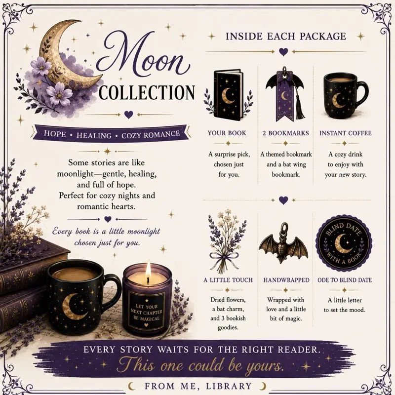 Soft Cover Book - Moon Collection, Blind Date with a Book, Literature & Art Genre