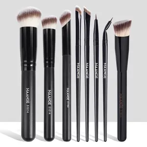 MAANGE 8pcs Professinal Makeup Brush Set, Premium Synthetic Foundation Contour  Concealer Eyeshadow Detail  Eyeliner Eyebrow Brush, Travel Makeup Brush Set, Makeup Accessories Gifts for Friends, Makeup Brushes Set, Brush Set Cosmetic