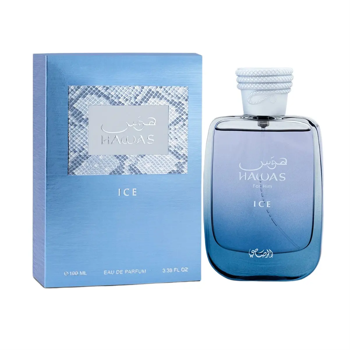 Rasasi Hawas Ice For Him Eau de Parfum, 100ml(3.38 Oz)