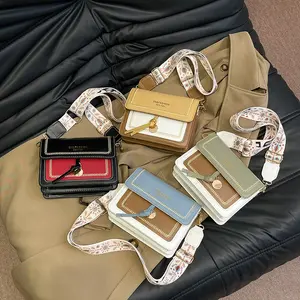 Women's Crossbody Bag Cute Designer Handbag Fashion Small Square Bag PU Leather Shoulder Bag Casual Versatile Phone Purse with Adjustable Strap for Everyday Use