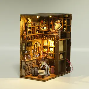 DIY Wood Craft Kit - Enchanted Magic Night Book Nook with LED Lighting for Toys & Hobbies