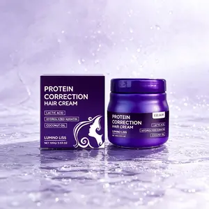 Hair Repair Cream 100g – LUMINO LISS Protein Correction Formula with Lactic Acid, Hydrolyzed Keratin & Coconut Oil – Restores Damaged Hair, Prevents Breakage & Frizz – Deep Conditioning Treatment for Dry, Brittle & Chemically Treated Hair
