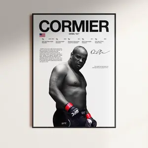 Daniel Cormier Poster, UFC Wall Print, MMA Print, Fighter Poster, Gym Poster, UFC Fan Room Decor, Gift for Him, Champion Poster