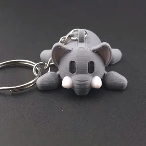 3D Printed Elephant Keychain