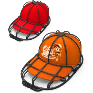 PrimPick Hat Washers,  Baseball Hat Cleaners Cap Washer, Fit for Adult/Kid's Hat Washer Frame Cage, Hat Protector Racks for Washing Machine, Black