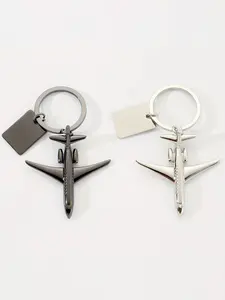 City Creative Zinc Alloy Airplane Model Keychain, Durable Metal Keyring with Ring, Perfect Gift for Valentine's Day, Birthday, Anniversary