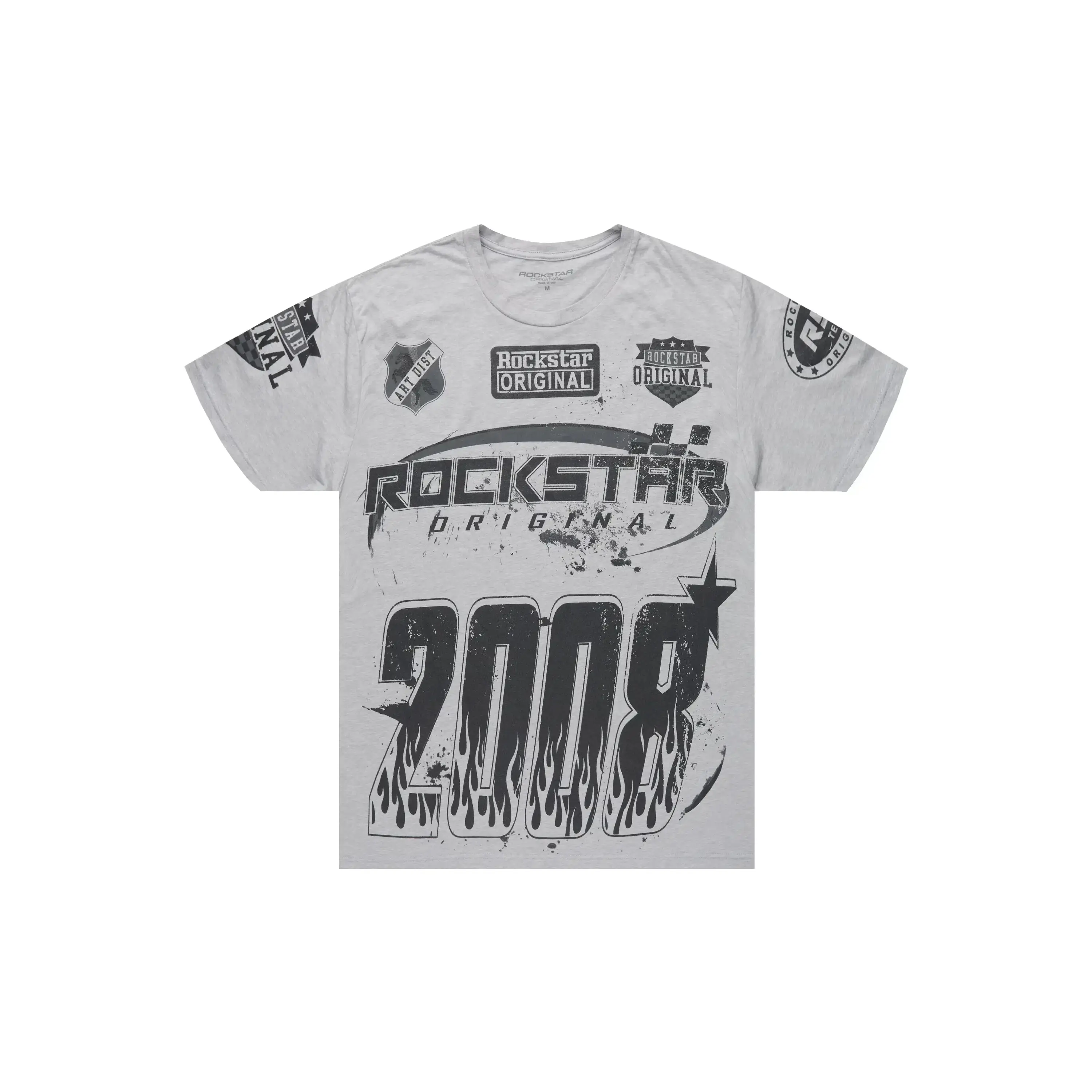 Amos 2.0 Heather Grey/Black Graphic T-Shirt Amos 2.0 Heather Grey/Black Graphic T-Shirt