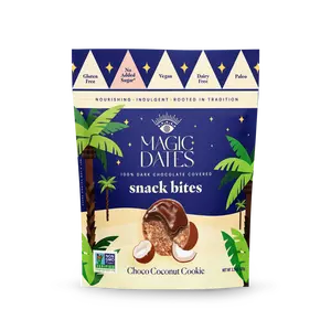 100% Dark Choco Snack Bites Choco Coconut Cookie