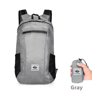 Outdoor foldable lightweight travel backpack, sports skin bag, large-capacity foldable backpack
