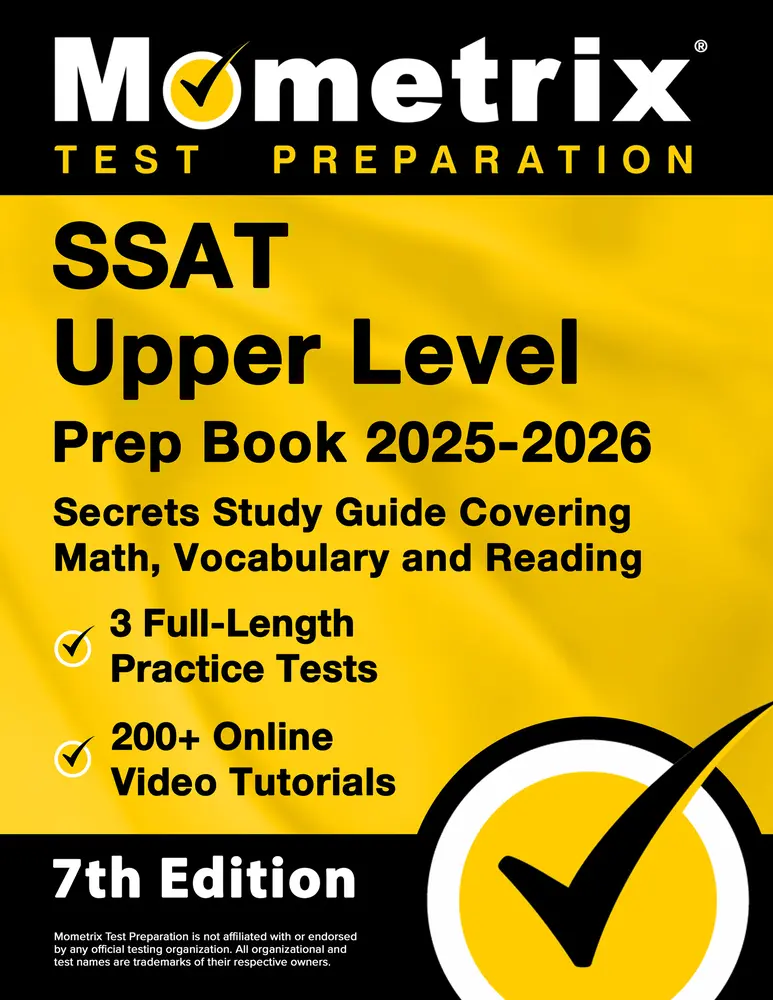 USED Book - SSAT Upper Level Prep Book 2026-2027 - 3 Full-Length Practice Tests, 200+ Online Video Tutorials, Secrets Study Guide Covering Math, Vocabulary and Re by Bowling, Matthew (Paperback) - english