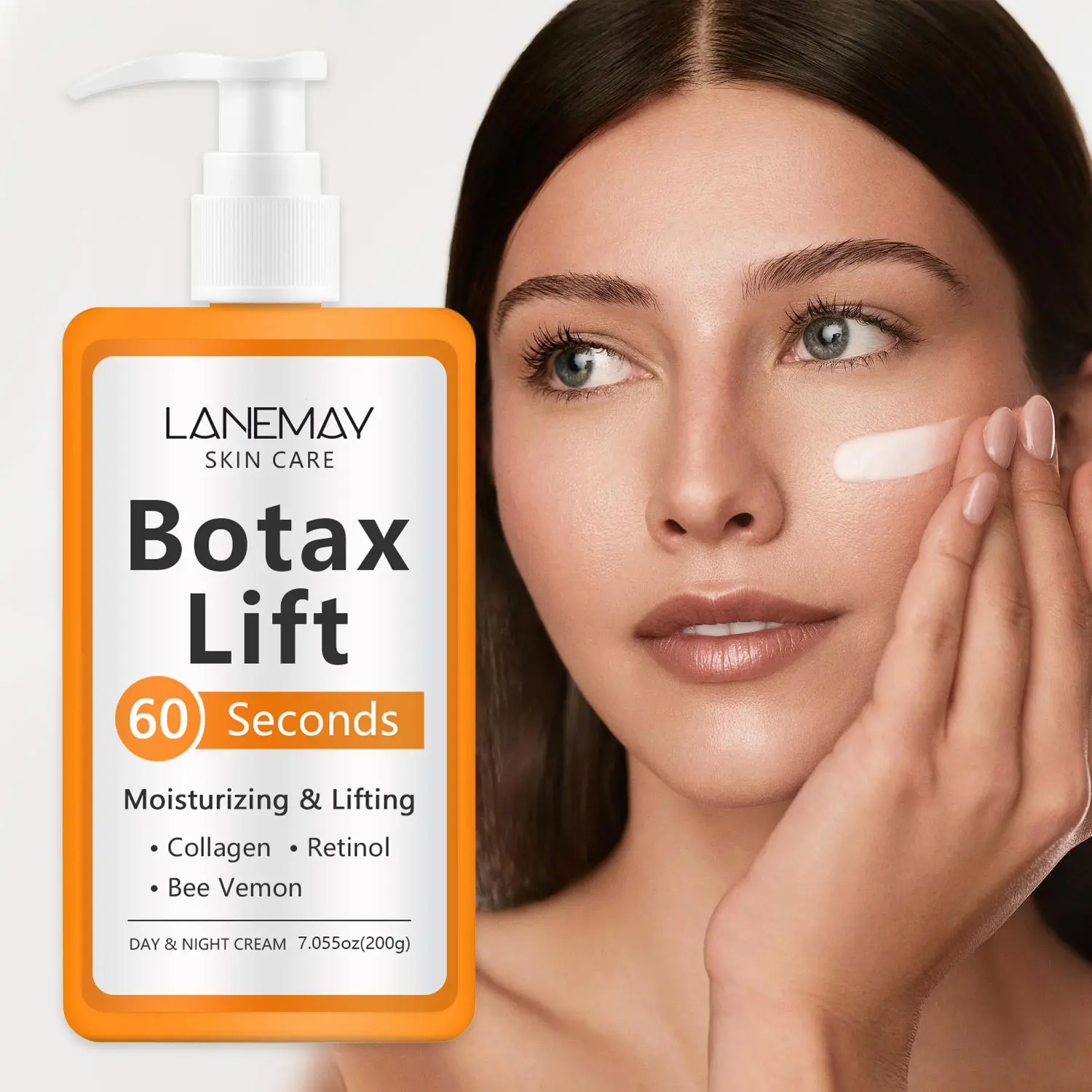 Peptide bee venom fast-lifting and anti-wrinkle face cream, deeply moisturizes dry and aging skin, soothes dryness and roughness, provides long-lasting hydration, locks in moisture and repairs dry and dehydrated skin, nourishes and moisturizes.