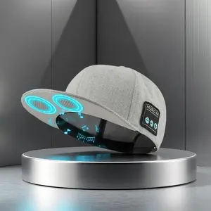 Bluetooth Music Baseball Hat Built-in Speakers Wireless Bluetooth Hands Free Call Breathable Cap for Outdoor Sports Running Cycling Hiking Daily Use