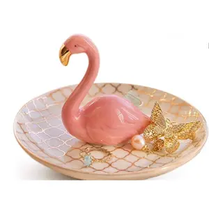 Ceramic Jewelry Holder- Pink Flamingo Ceramic Jewelry Holder- Pink Flamingo