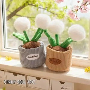 Dandelion Planter Plush Toy, Birthday Gift, Graduation Season Decor, Wedding Memory Keepsake, Mother's Day Present Option