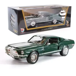 1968 Ford Shelby Cobra GT-500KR 1:18 Scale Diecast Model by Lucky Die Cast - Premium Alloy Sports Collection Cars with Display Case, Working Steering, Best Gift for Men, Dad & Kids 14+ Years Collector's