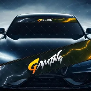 Lightning Game Car Windshield Sticker Vinyl Decal, Scratch Cover Waterproof UV Protection for All Cars, Stylish Car Accessories, Universal Fit, Durability