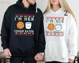 Matching Christmas Couple Sweaters Funny, Holiday Couples Sweatshirt, Funny Christmas Hoodie for Couples