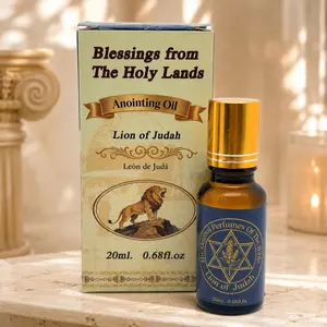1pc Lion of Judah Jerusalem Essential Anointing Oil 20ml | Natural Biblical Extract | Victory & Protection for Christian Prayer Baptism Gift