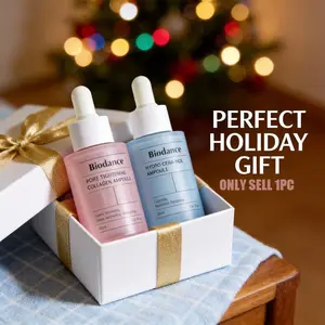 Blue/Pink Collagen Ampoule Serum, for radiant skin, provides hydration and moisture, suitable for various skin types.