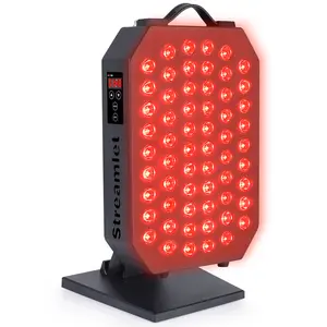 Red Light Therapy for Face, Body, 60 Dual Chip Clinical Grade LED with Timer and Hanging Kit, 660nm 850nm Near Infrared Light Therapy Lamp for Skin Health, Pain, Recovery, Improve Sleep