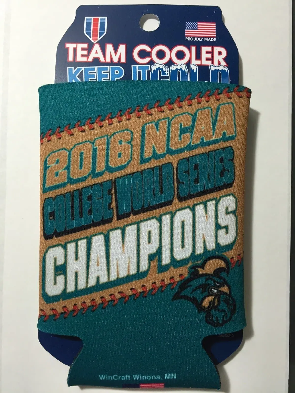 Ncaa Cws National Champions Coastal Carolina University Can Cooler 12 Oz. Koozie