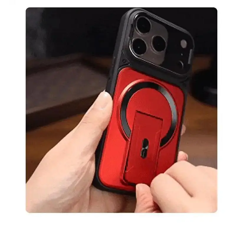 [KQ]Multifunctional Lens Protection Case With Invisible Stand & Camera Protection For IPhone