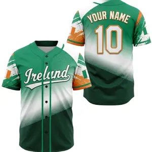 Ireland Baseball Jersey Personalized, Custom Name Number Ireland Shirt