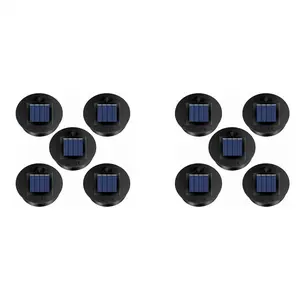 10 Pack Replacement Solar Light Parts(Top Size 2.76 Inches, Bottom Size 2.36 Inches),7 Lumens Warm White LED Waterproof