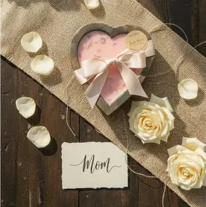 Heart Rose Candle – Fresh Rose Soy Candle