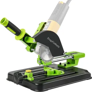 SnapFixMate Upgraded Angle Grinder Stand Sliding DIY Cutter Support Aluminum Bracket Holder iron base Suitable for 100/115/125mm angle grinder (Stand only) TikTokShopBlackFriday