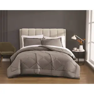 Cannon 2pc Twin/Twin Extra Long Percale Comforter Set Gray