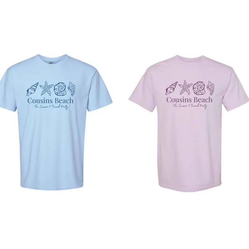 Seashell cousins beach comfort color  Top