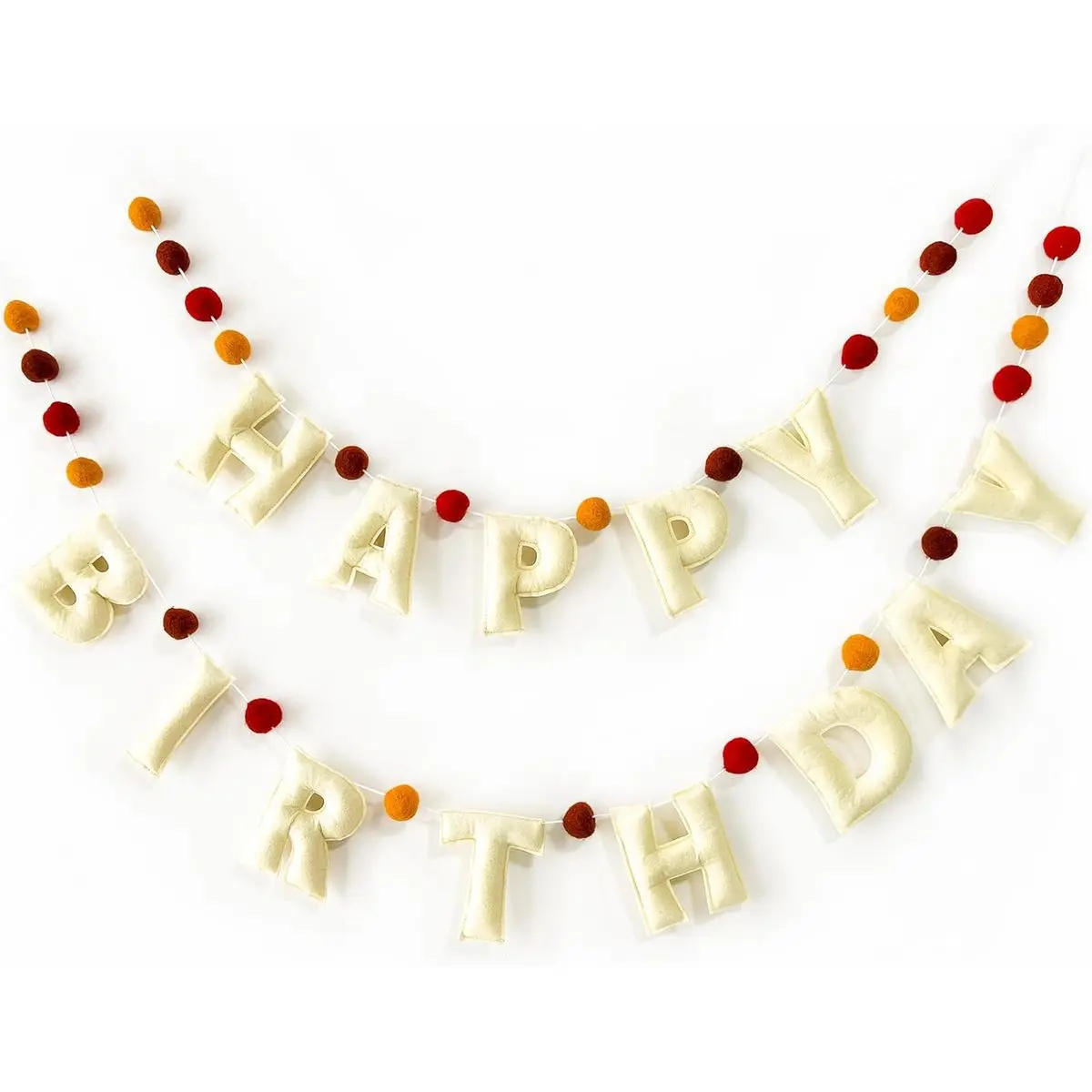Boho Happy Birthday Banner
