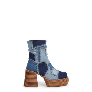 Winding Roads Ankle Boots - Denim