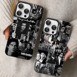 The Vampire Diaries Damon Salvatore Phone Case For IPhone 16 15 14 13 12 11 Pro Max X XR XSMAX 8 Matte Shockproof Back Cover