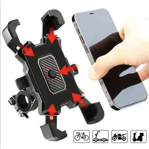 Anti-shock Bike Phone Mount GPS Navigation Holder for Moped Style Ebike & Motorcycles Universal Plastic On-Board Bracket Hands Free Cycling Accessory winter outdoor use  car  mount promo  sale soft comfy sock cozy  gear bicep  bands sport daily work mtb e