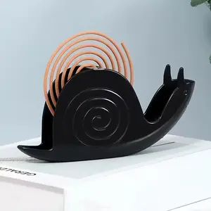 Snail-Shaped Incense Holder Tray, Decorative Burner, Vibrant Design, No Power Needed, Perfect for Home, Bedroom, Office Use