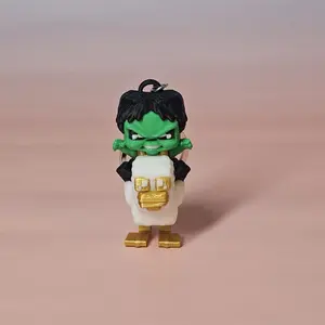 Chicken with Zombie Keychain 3D Printed | Chicken with Zombie | Chicken | Decore | Toy Decorate | animalful gifted