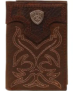 Ariat Men's Boot Stitched Tri-Fold Wallet - A3511002