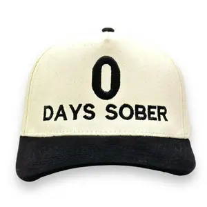 Zero Days Sober Snapback Trucker Hat Baseball Cap, Stylish Everyday Baseball Hat