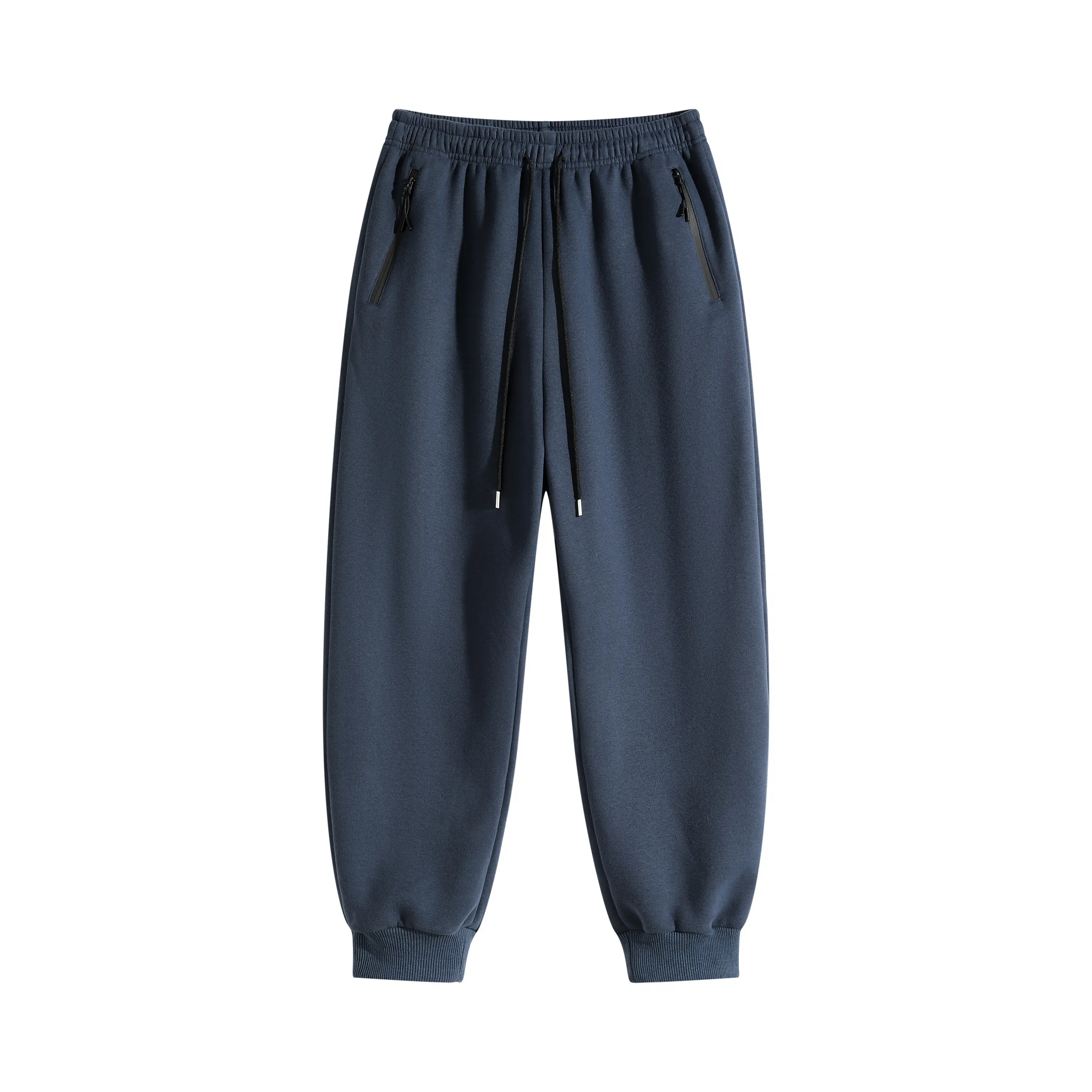 3-Piece Set Breathable Cotton Track Joggers, Elastic Waist Cuffed Sweatpants with Anti-Theft Zippered Pockets 3-Piece Set Breathable Cotton Track Joggers, Elastic Waist Cuffed Sweatpants with Anti-Theft Zippered Pockets
