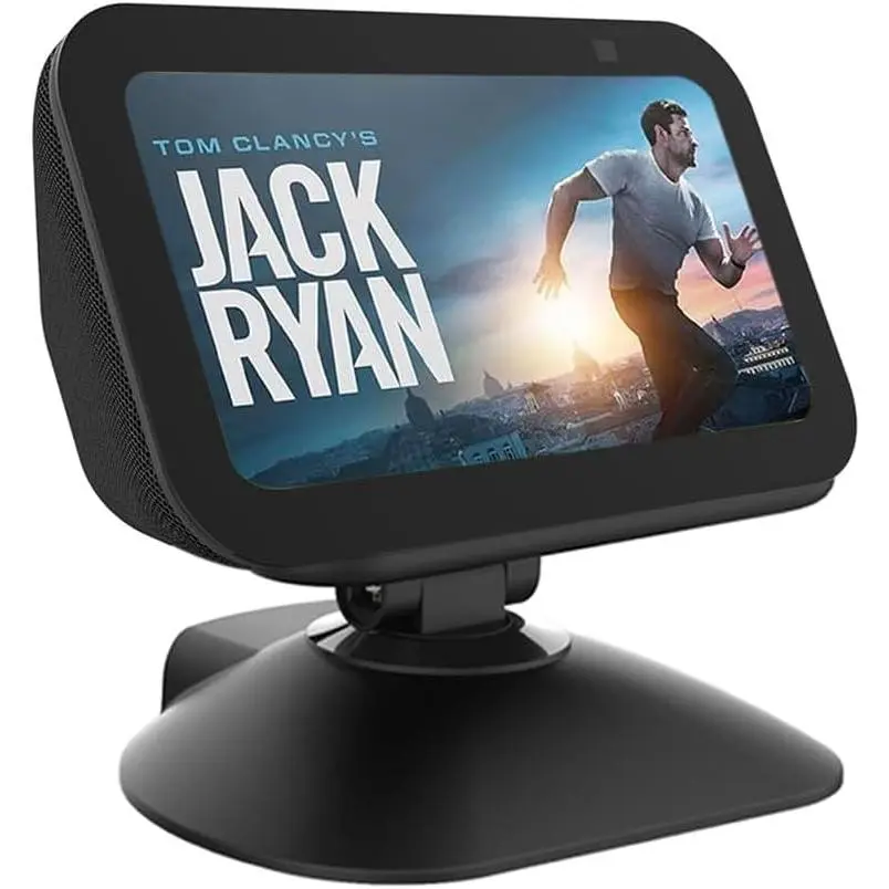 Adjustable Stand for Echo Show 5 (3rd Gen) Tilt + Swivel Stand Multi Angle Rotation  Anti-Slip Base for Show 5,Rotatable  Around Compatible with Mobile Phones