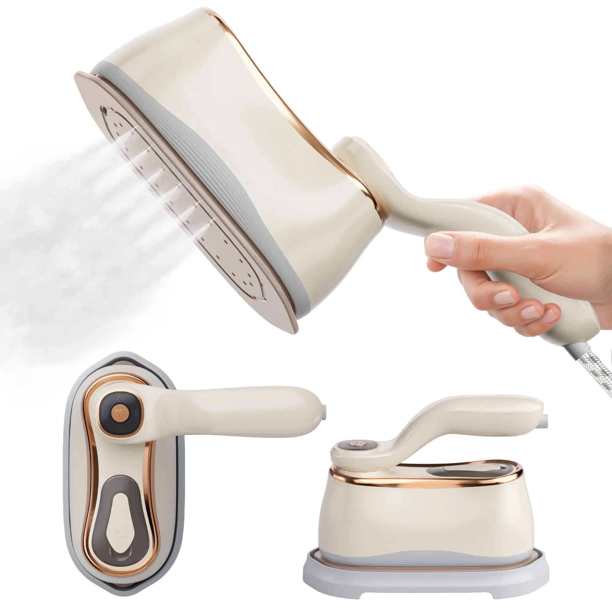 TEHANLD Travel Steamer Iron for Clothes Mini - Portable Ironing Machine Travel Small Size Portable Steamer Travel College Dorm Home Essentials Steamer