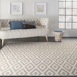 Nourison Grafix Eclectic Modern Geometric Graphic Indoor Area Rug, Home Decor Piece, Decorative Rug Mat, Home Decor Rug